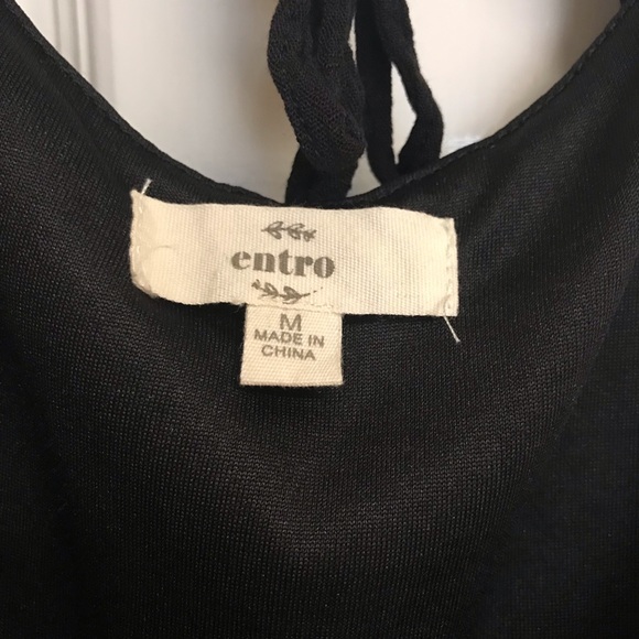 Black cold shoulder romper size medium - Picture 3 of 4